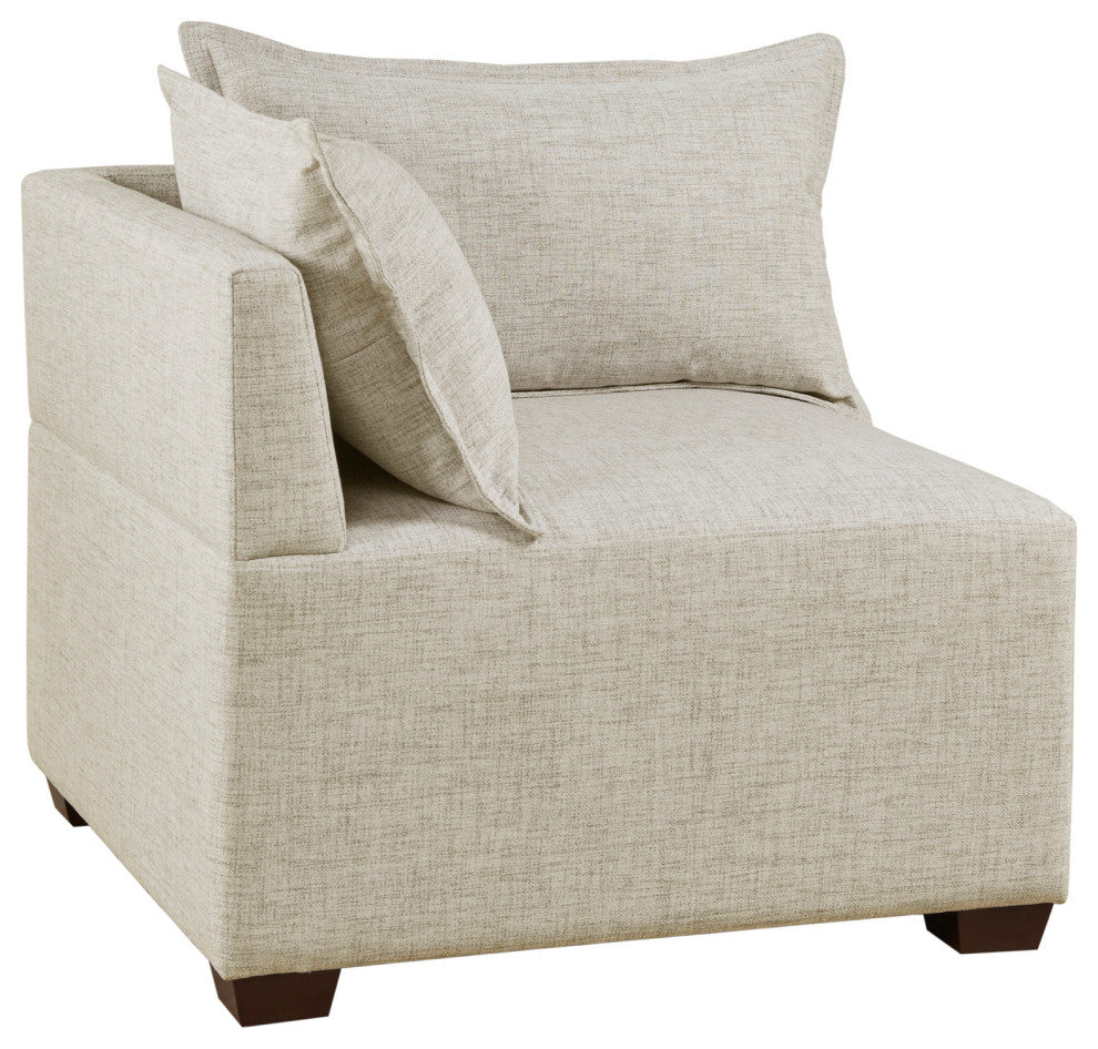 INK+IVY Molly 2-Piece Modular Loveseat Sofa, Linen