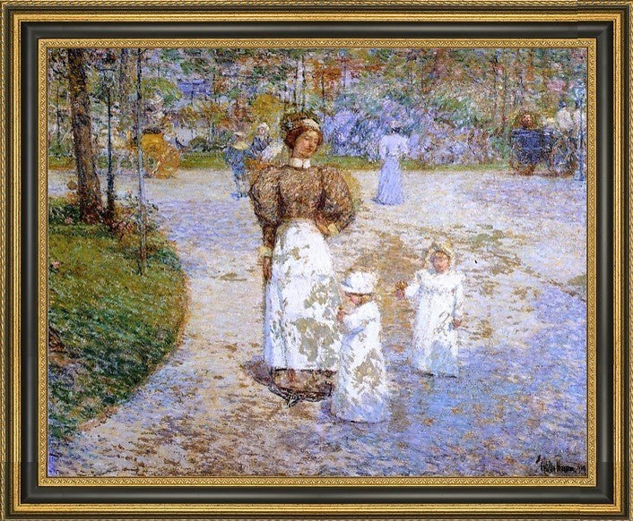 Frederick Childe Hassam Spring in Central Park SpringtimeCanvas Print, 20"x25"