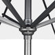 11' Grey Collar Tilt Crank Aluminum Umbrella, Pacifica, Tuscan