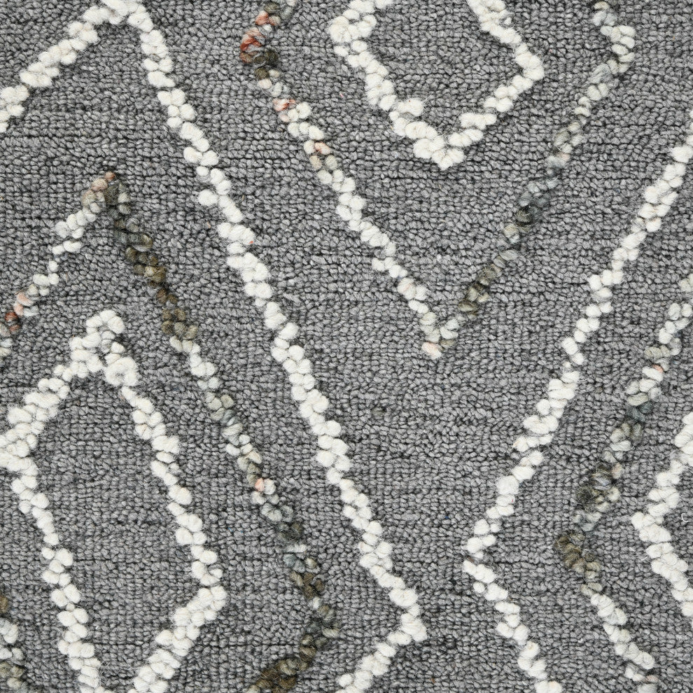 Berlin Tania Area Rug, Dark Gray, 8' x 10', Geometric