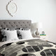 Deny Designs Rachael Taylor Textured Geo Gray And Black Duvet Cover - Lightweigh