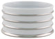 Arienne Bottle Stand, White & Platinum