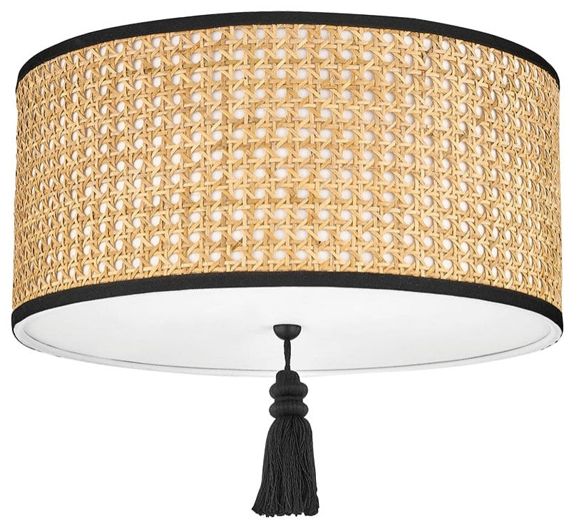 Dolores 2-Light Flush Mount Soft Black