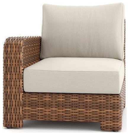 Nico Right Arm End, Natural Teak