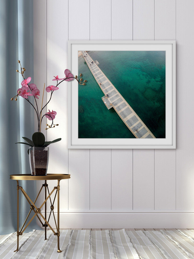 "Water Walk" Framed Print by Karolis Janulis