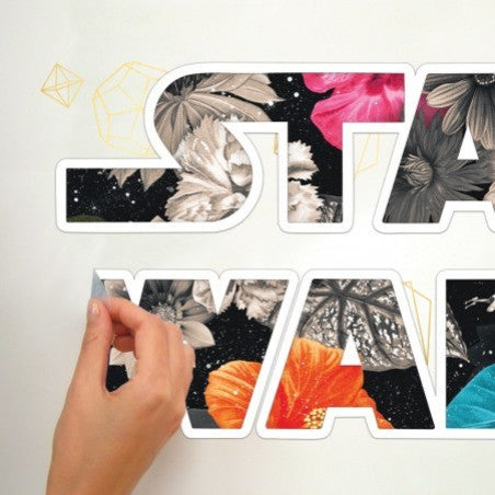 Star Wars Floral Logo Peel and Stick Wall Decals With Foil, 2-Piece