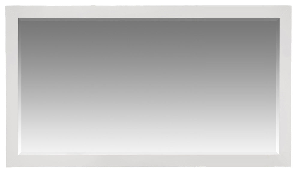Vanity With Mirror, Sconce and Faucet Included, White, 60"