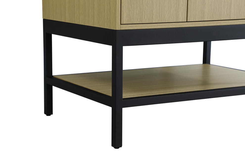 Home Living 30" Single Bathroom Vanity, Honey Brown