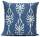 Flourish Ogee Pillow, Navy