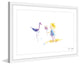 Marmont Hill, "Crane Girl" by Maya Gur Framed Painting Print, 24x16