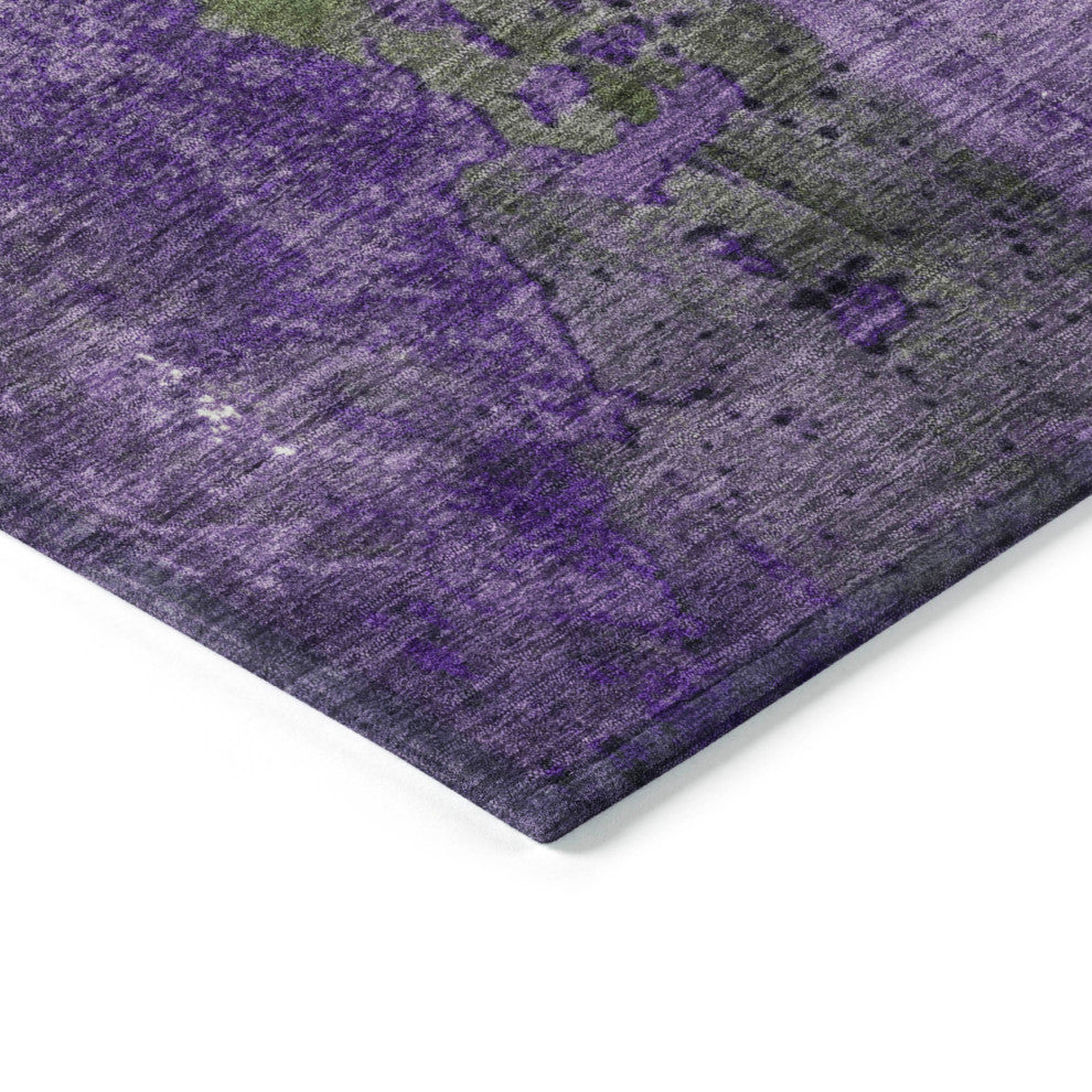 Machine Washable Indoor/Outdoor Chantille ACN1870 Olive 2'6" x 3'10" Rug