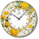Vintage-Style Daisies and Marigolds Wall Clock