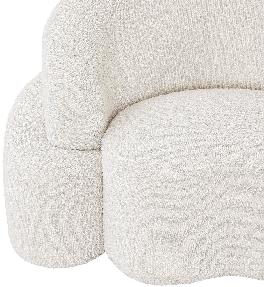 Principessa Boucle Fabric Chair, Cream, Sofa
