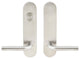 Cologne Lever, Tubular Dummy Entry With Dummy Cylinder, Satin Stainless Steel