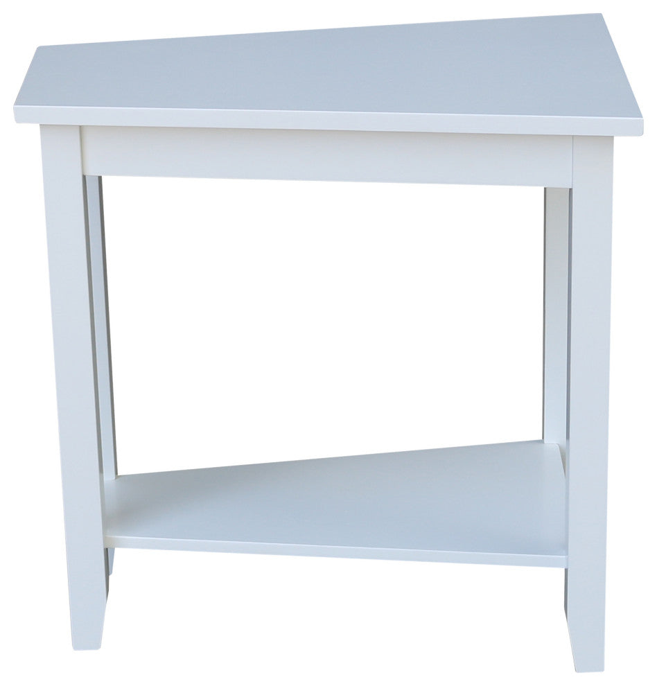 Keystone Accent Table, White