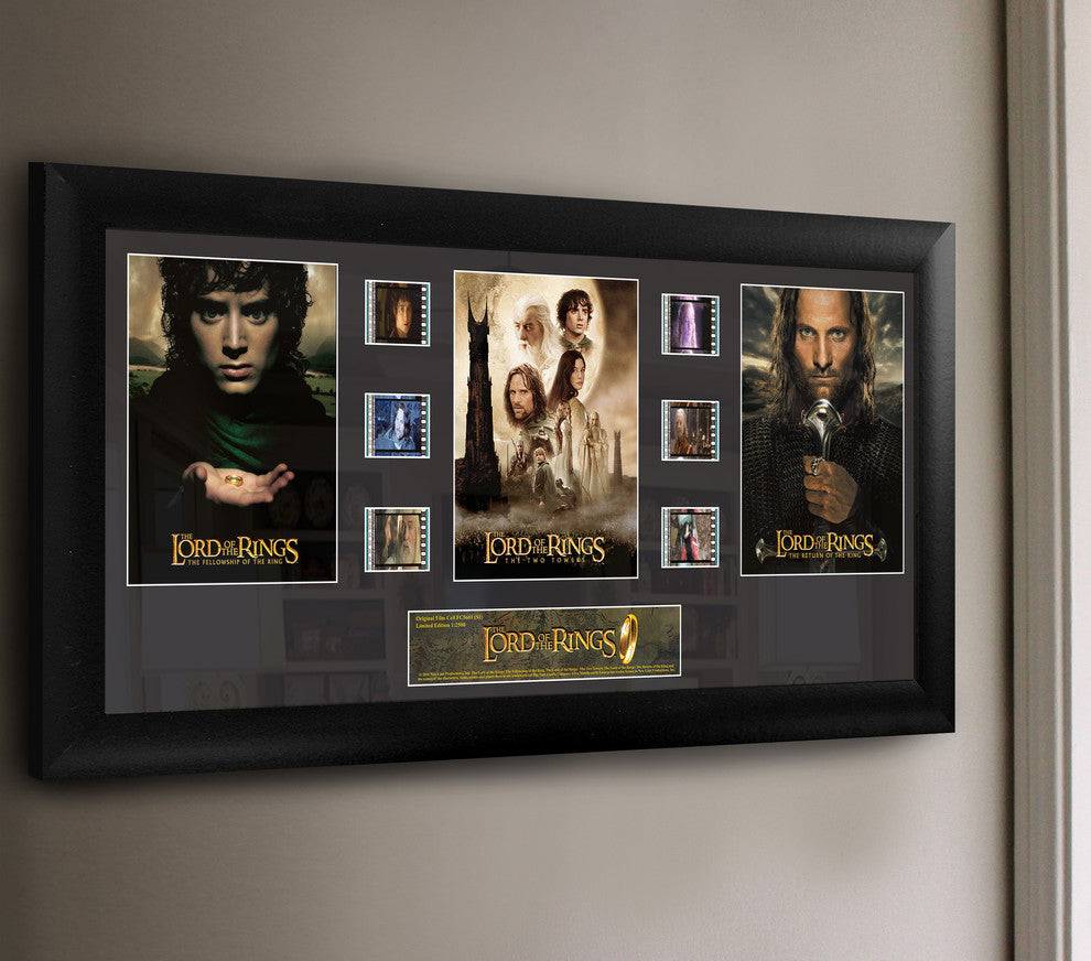 The Lord of the Rings Trilogy Framed FilmCell Wall Art