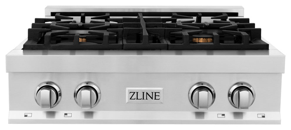 ZLINE 30" Porcelain Gas Stovetop, DuraSnow, RTS-BR-30