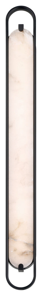 Noga, Vanity , 46", Matte Black, Alabaster