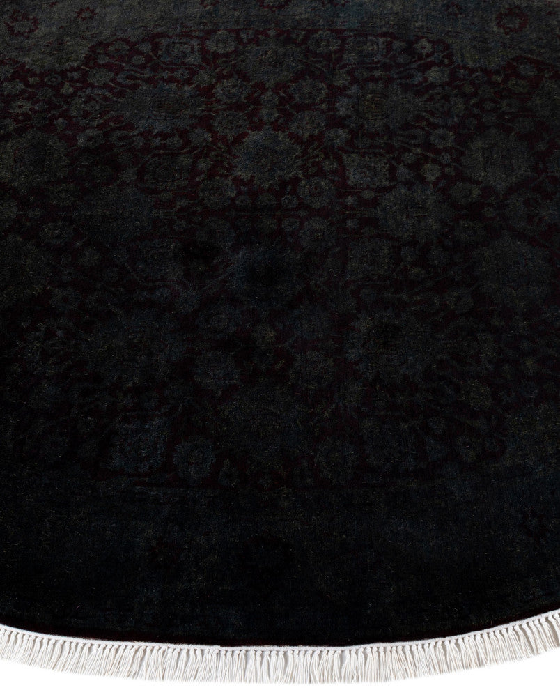 Overdyed One-of-a-Kind Hand-Knotted Area Rug Gray, 4' 1" x 6' 1"