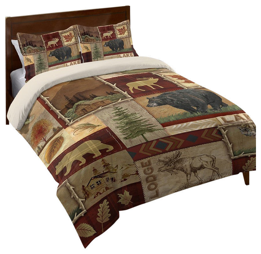 Lodge Collage Comforter, King