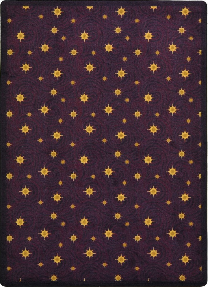 Any Day Matinee Rug, Milky Way, Wine, 3'10"x5'4"