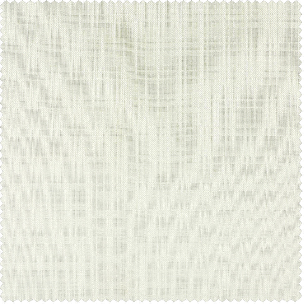 Italian Faux Linen Curtain Single Panel, Magnolia Off White, 50wx84l