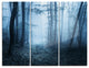 "Foggy Spring Forest" Photography Metal Wall Art, 3 Panels, 36"x28"