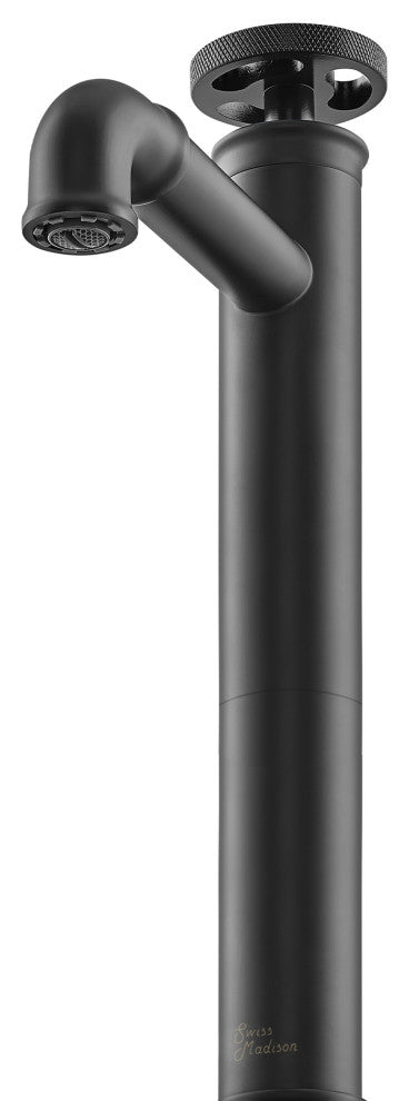 Avallon 12" Single Handle, Bathroom Faucet, Matte Black