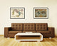 Italy, Rome Map Print On Canvas With Black Frame, 16" X 21"