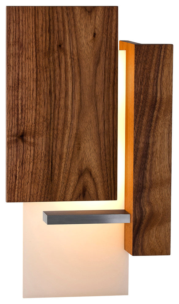 Vesper LED Wall Sconce, Oiled Walnut