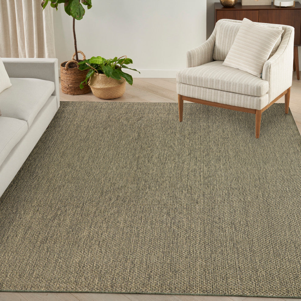 Nourison Tulum 8' x 10' Olive Outdoor Rug