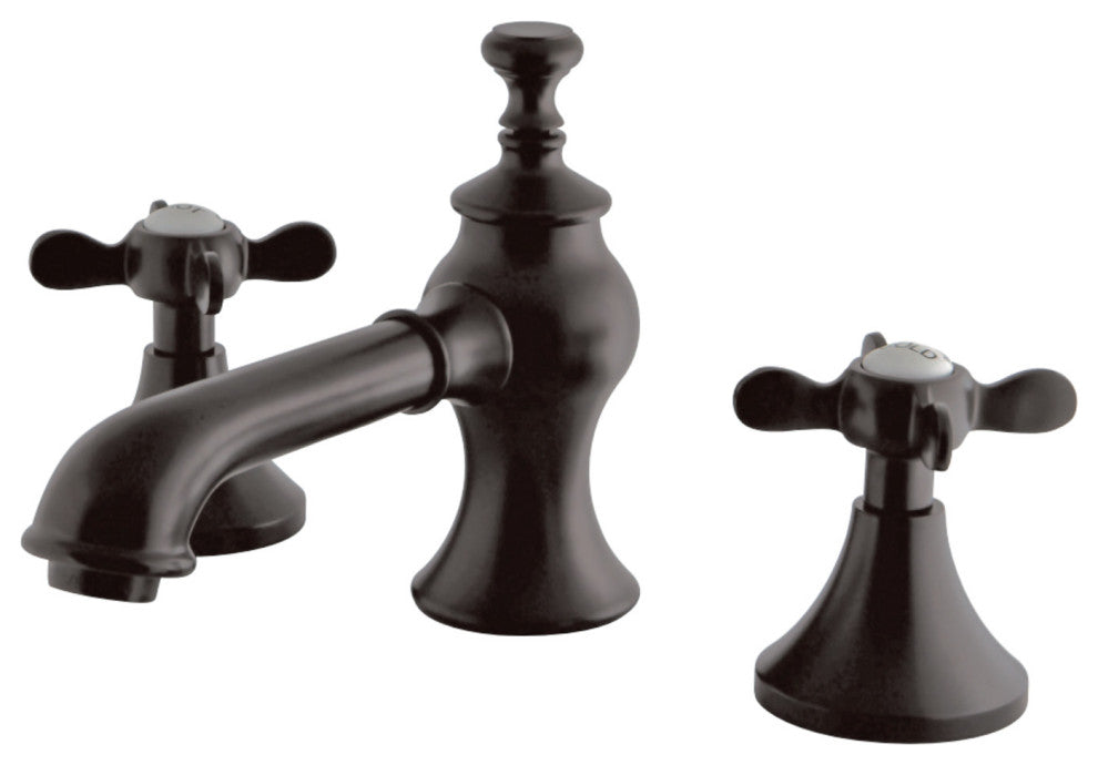 Kingston Brass Widespread Bathroom Faucet With Brass Pop-Up, Oil Rubbed Bronze