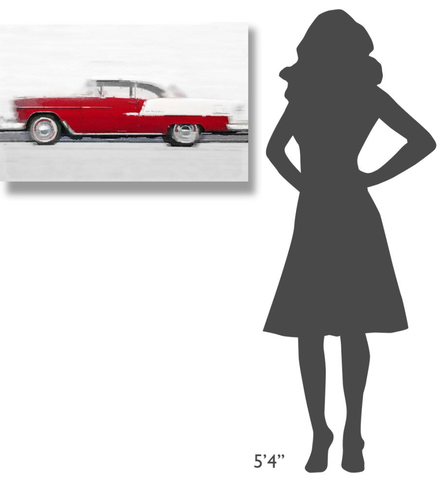 "1955 Chevy Bel Air Watercolor" Fine Art Print