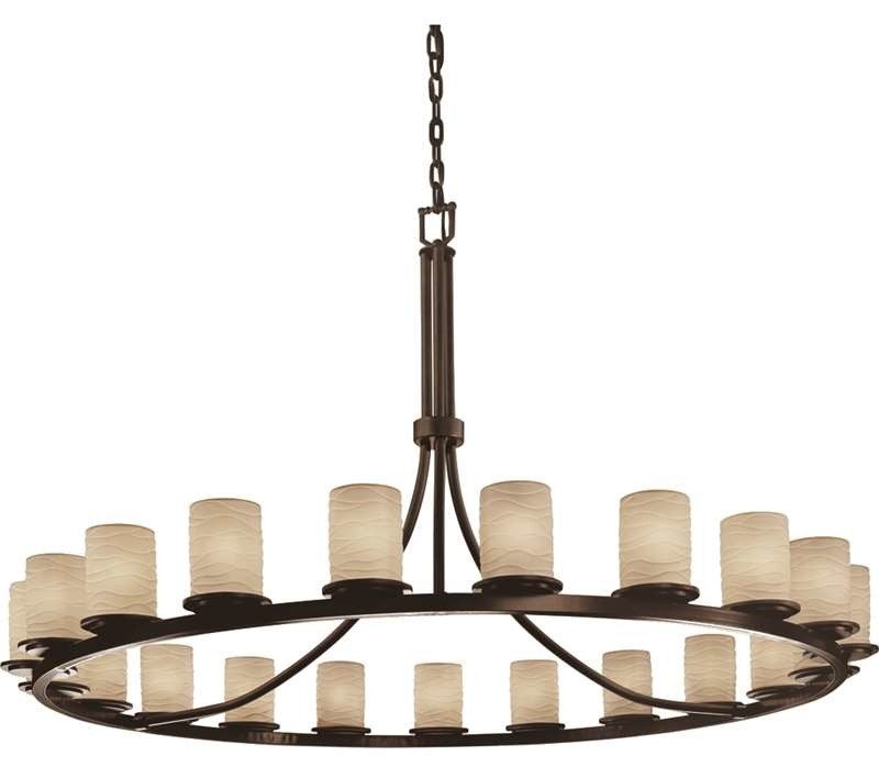 DAKOTA 21-Light 1-Tier Ring Chandelier