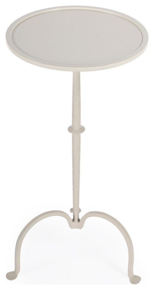 Butler Founders White Iron Pedestal Table