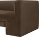 Henson Velvet Upholstered Loveseat, Brown