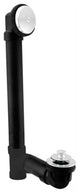 Pull & Drain 40 ABS Bath Waste With One-Hole Top Elbow In Powder Coated White