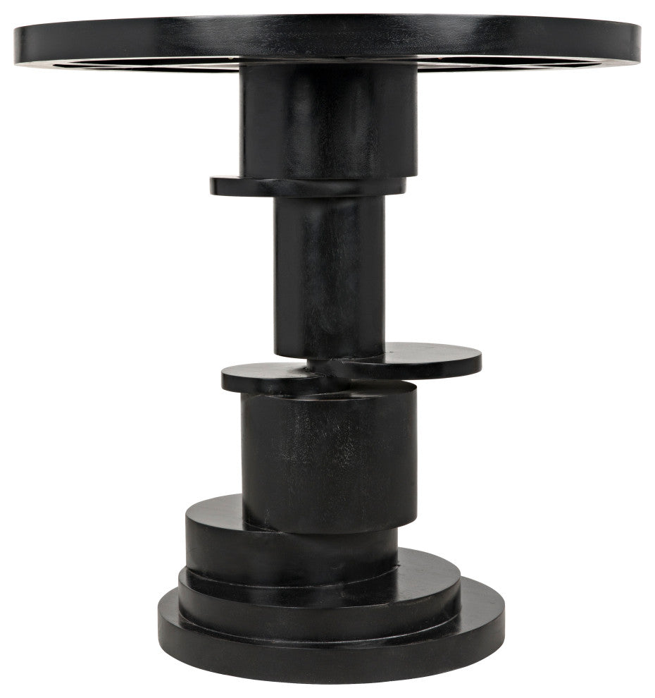 Hugo Side Table, Hand Rubbed Black
