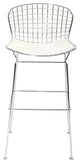 Modern Contemporary Dining Kitchen Bar Stool White