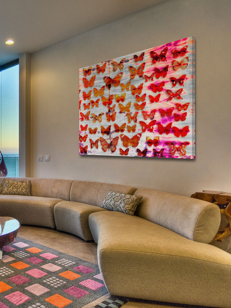 "Moths" Print on Canvas, 36"x24"