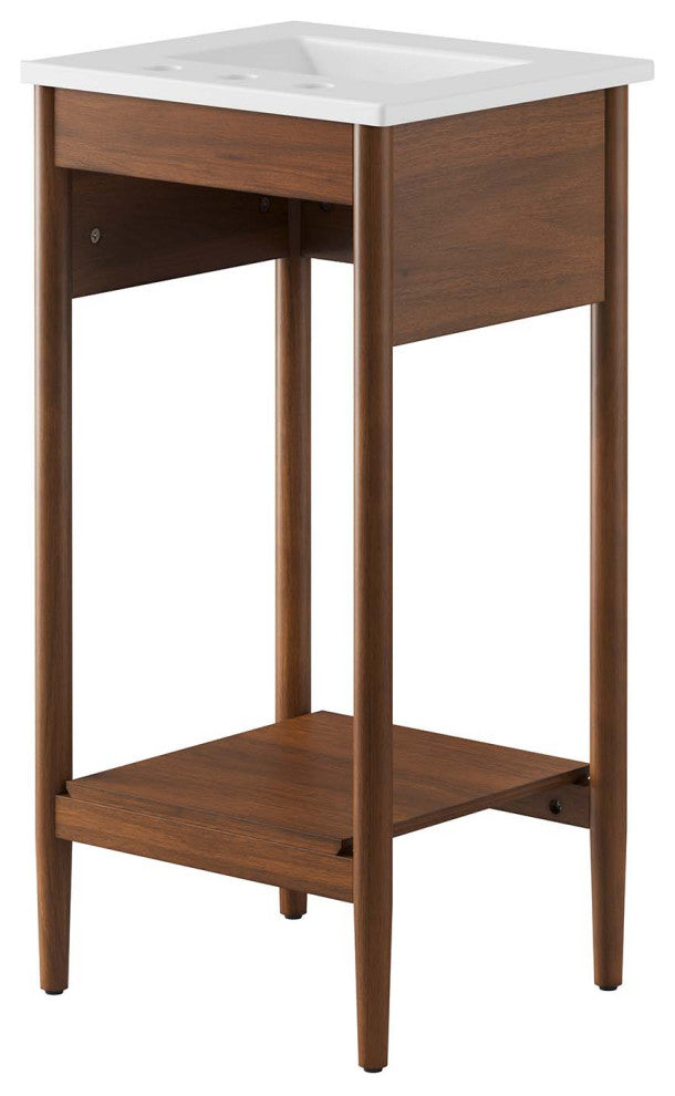 Zaire 18" Bathroom Vanity - Walnut White