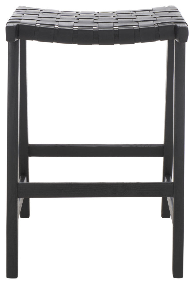 Safavieh Abreu Rectangle Counter Stool, Black