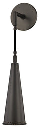 Alva 1 Light Suspended Wall Sconce, Old Bronze Finish, Old Bronze Spun Metal