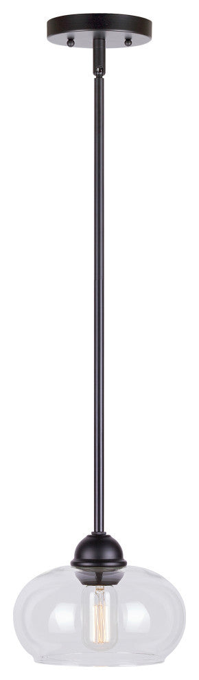 1-Light Mini Pendant, Black