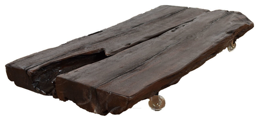Canella Wood Tree Root Handmade Live Edge Eco-Friendly Two Piece Coffee Table