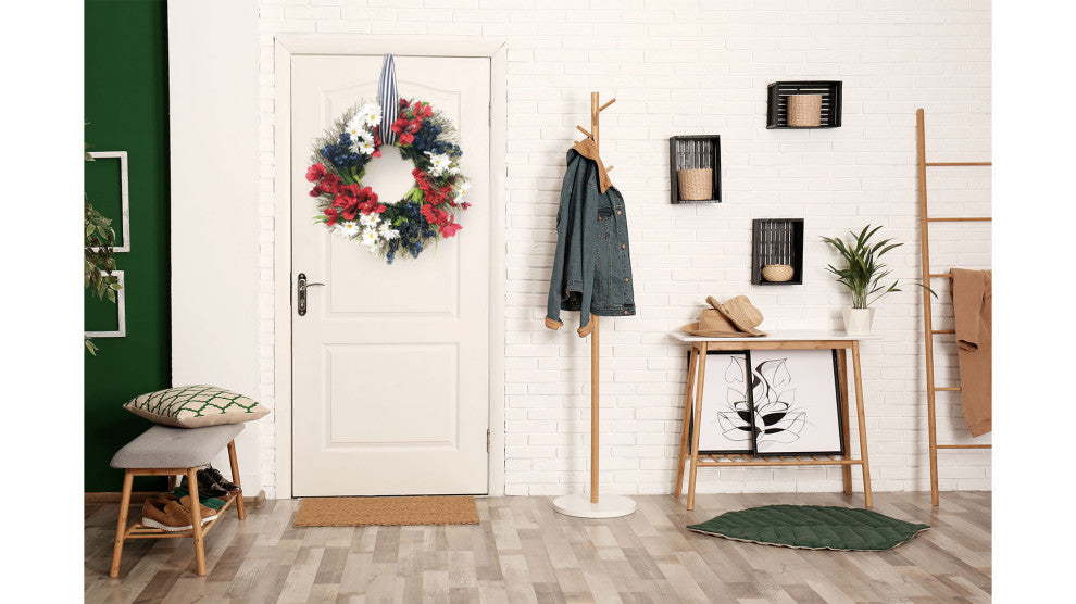 Glad Remembrance Wreath With Ribbon