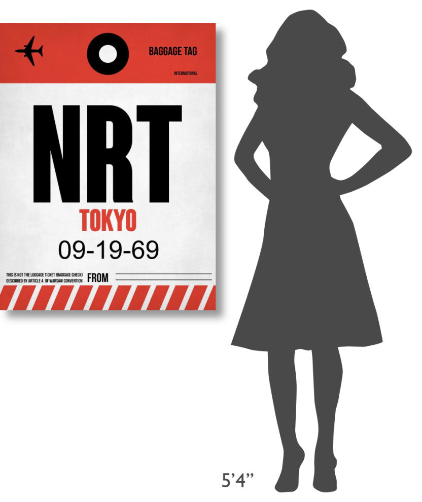 "NRT Tokyo Luggage Tag 1" Fine Art Print