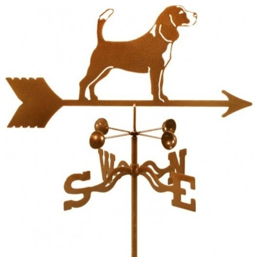 Beagle Weathervane With 4 Sided Mount