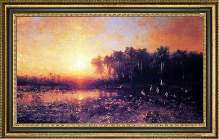 George Herbert McCord Florida Sunrise Framed Premium Canvas Print, 18"x27"