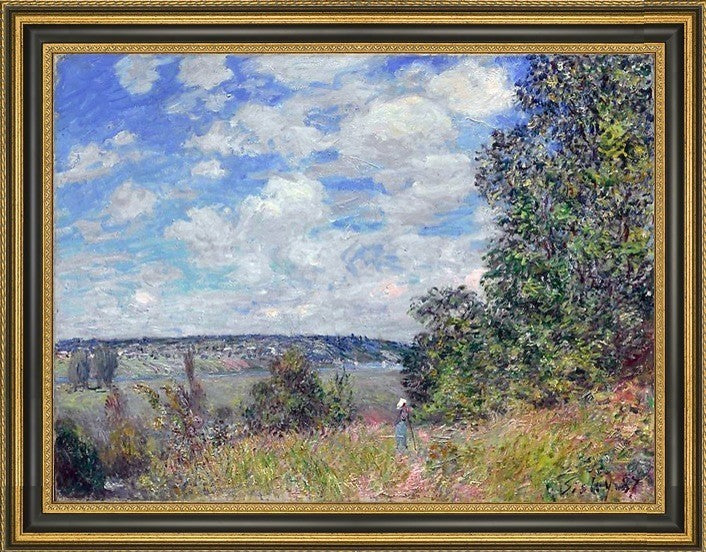 Alfred Sisley Landscape Framed Premium Canvas Print, 21"x28"